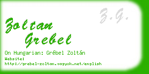 zoltan grebel business card